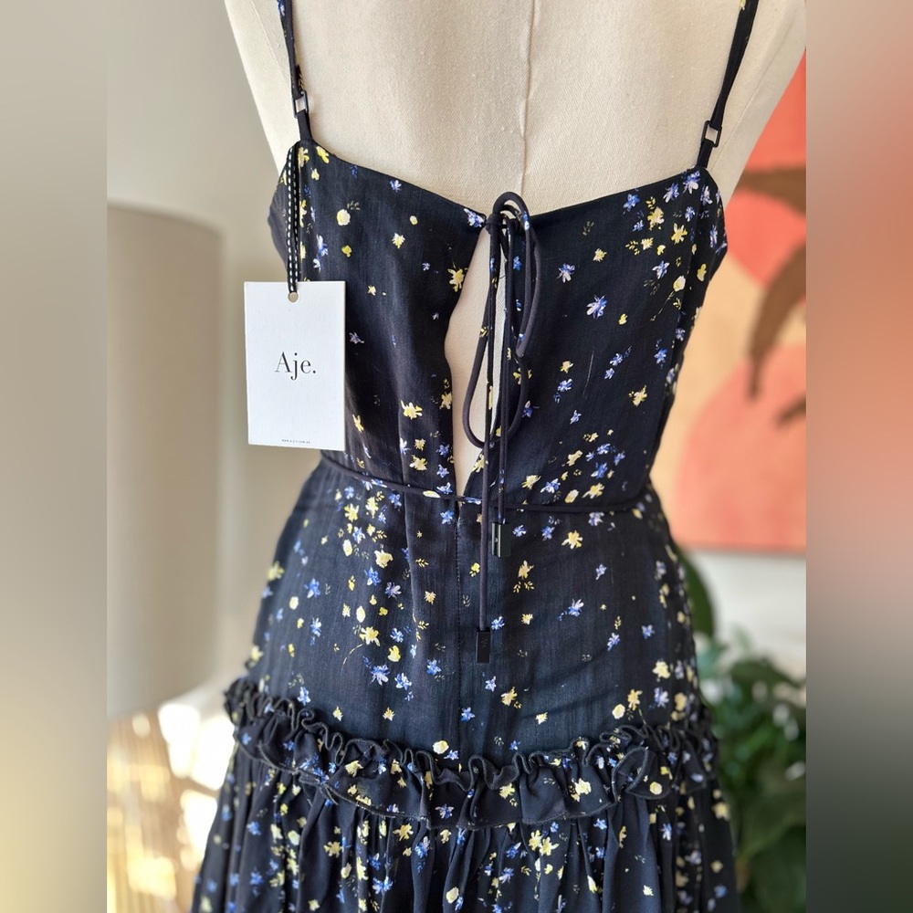Aje Zoe Black Wildflower Dress - Picture 6 of 9
